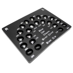 20pcs Dental Ortho Monocrystalline Sapphire Ceramic Clear Bracket MBT/ROTH 0.22