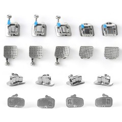 10X AZDENT Dental Ortho MIM Self Ligating Bracket Mini Roth.022 Hooks 345