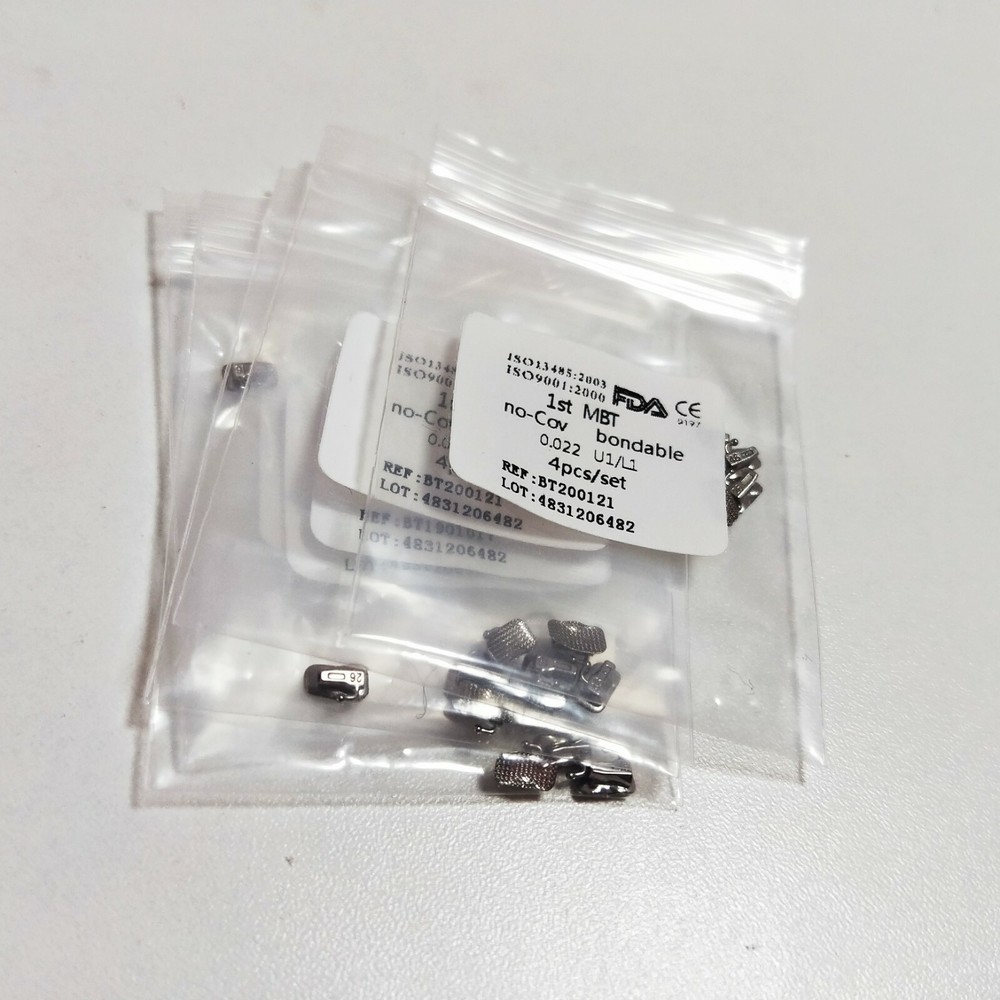 20 Sets 80 Pcs Dental Buccal Tube 1ST MBT 0.022 Bondable No-cov U1/L1 4pcs/set
