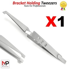 Dental Bracket Holder Orthodontic Reverse Action Self Closing Precision Tweezer