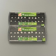5 Sets Dental Orthodontic Metal Braces Cartoon Bracket Heart Mini Roth 022 345