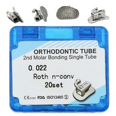 US Dental Ortho Monoblock/Conv Buccal Tubes 022 1st 2nd Molar MBT Roth Tube 2G