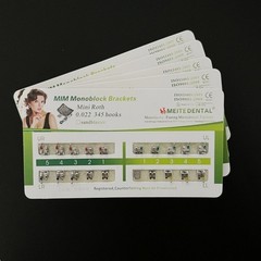 5 Sets Dental Orthodontic Metal Brackets MIM Monoblock Mini Roth 022 345 hooks