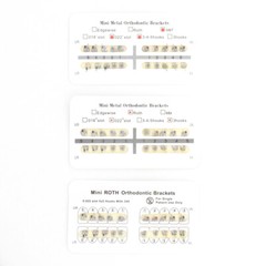 Dental Orthodontic Bracket Brace MIM Monoblock Mini Standard MBT 022/018 Hook
