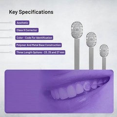 Orthodontic Class II Clear Distalizer Appliance Corrector 16 18 20 23 23 27mm