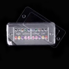 AZDENT Monocrystalline Sapphire Bracket Braces Ceramic MBT/ROTH 022 018 Hook 345