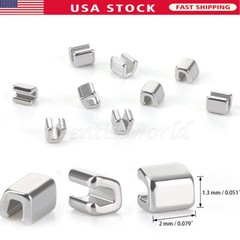 AZDENT Dental Orthodontic Crimpable Hook Stainless Steel Stop Type 10 pcs/Pack