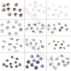 5Bags Dental Ortho Lingual Buttons Bondable Round/Rectangular Mesh Base AZDENT