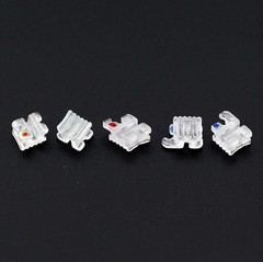 STAR ABSOLUTE Dental Orthodontic Sapphire Ceramic Bracket Brace Roth MBT 022 345