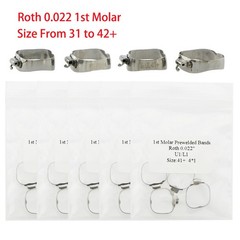 4Pcs/Pack Dental Molar Buccal Tube Prewelded Bands MBT/Roth U1/L1 U2/L1 U3/L2