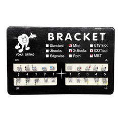 YOKA Dental Ortho Brackets Metal Mini/Standard MBT/Roth 018/022″ 3/345 Hooks