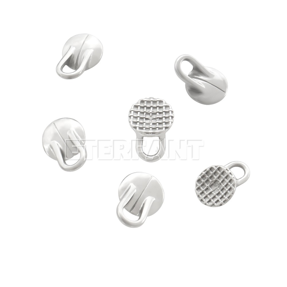 ETERFANT Dental Lingual Buttons Round/Rectangular/Lingual Button Chains Bondable