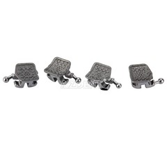 10X Dental MIM Orthodontic Bracket Brace Metal Mini MBT.022 Hooks 345 Laser Mark