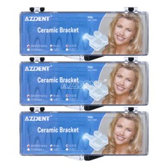 Dental Orthodontic Ceramic Brackets Braces Roth MBT 0.022/018 Hooks 3 4 5 AZDENT
