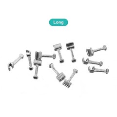 Dental Orthodontic Stainless Steel Crimpable Hooks Stop Short Long Type Wire New
