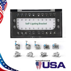 AZ Dental Orthodontic Self-Ligating Brackets Roth 0.022 Hook 345+4pcs 1st Tubes