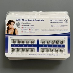 10Set Dental Orthodontic Metal Bracket MIM Monoblock Standard Roth 018 345 hooks