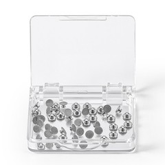 50pcs Dental Ortho Hospital Clinic Round Metal Bondable Lingual Button Mesh Base