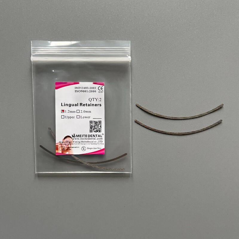 5Bags Dental Orthodontic Lingual Retainers Mesh Base 2.0/1.2mm Universal Lingual