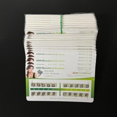 5 Sets Dental Orthodontic Metal Brackets MIM Monoblock Mini Roth 022 345 hooks
