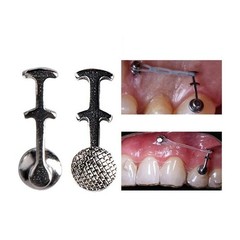 10Pcs/Pack Dental Orthodontic Bondable Multi Hook Lingual Button Round Mesh Base