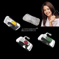 10X Tubos bucales Bondable de ortodoncia dental Roth 0.022 1er molar Laser Mark