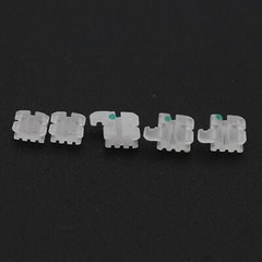 Dental Orthodontic Clear Ceramic Bracket Aesthetic Brace Roth MBT 0.022 345w/h