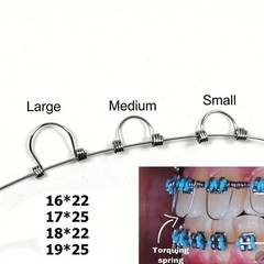 Dental Orthodontic Torquing Torque Spring Rectangular Anterior Teeth Wire SML