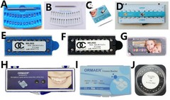 Dental Orthodontic Metal/Ceramic Self-ligating Brackets Roth/MBT 018/022 3/345H