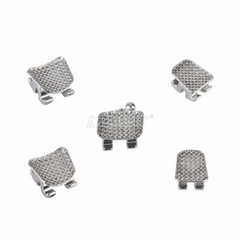 AZDENT Dental Orthodontic Brackets Braces Standard Roth Slot.022 Hooks 3 Metal