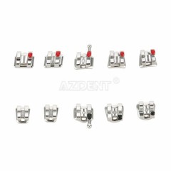 Dental Orthodontic Brackets Braces Standard MBT Slot 0.22 Hook 3 AZDENT