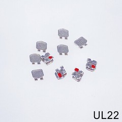 10Pcs MacDent Dental Orthodontic Metal Brackets Mesh Mini Roth 022 Hooks In Bulk