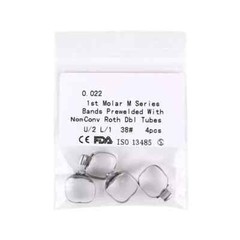 Orthodontic Dental 1st Molar Band + Buccal Tube Bands 022 Roth #29-#43+ U2/L1