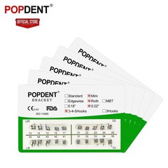 Dental Brackets Braces Orthodontic Standard Mini Roth MBT 0.022″ Hooks 3-4-5 3H