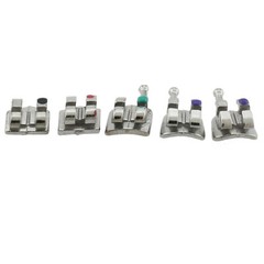Dental Orthodontic Mini Brackets Metal Braces MIM MBT 022 Slot 345 Hooks 5-5