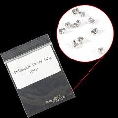 10 Pcs/Pack Dental Spiral Orthodontic Stainless Steel Crimpable Hooks Cross Tube