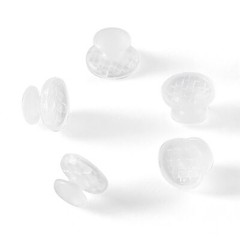 Dental Orthodontic Clear Ceramic Lingual Button Bondable Round /Rectangular