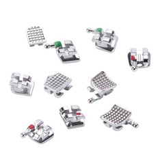 Dental Orthodontic Mono Brackets Mini Roth/MBT 0.022″/0.018″ 3/345Hook Metal