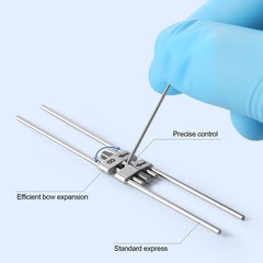 5X Dental Ortho Expansion Screw Hyrax Rapid Palatal Expander 8/11mm + 5pcs Key