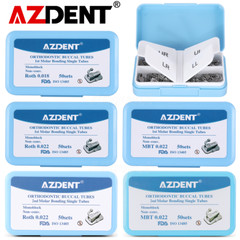 50Sets AZDENT Dental Orthodontic Buccal Tube 1st 2nd Molar Tube Roth MBT 022/018