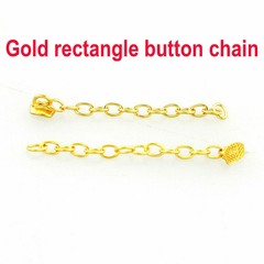 6Pcs Dental Orthodontic Traction Chain Round Lingual Button Chains Gold Plated