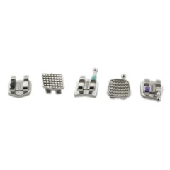 Dental Orthodontic Brackets Metal Twin Mini Roth 018 Ortodoncia Braces 345 Hook