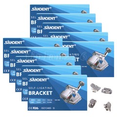 SANDENT Dental Orthodontic Self Ligating Bracket Braces Roth.022 Hooks 345