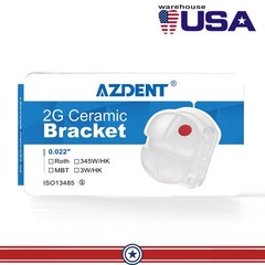 AZDENT Dental Orthodontic Ceramic Brackets Braces Roth/MBT 0.022 Hooks 345