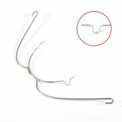 Dental Orthodontic Stainless Steel Hook 6 Sizes Extraoral Face Bow With Cuspid
