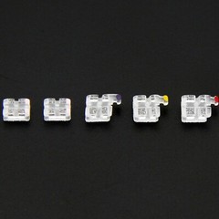 STAR ABSOLUTE Orthodontic Sapphire Brackets Clear Monocystalline Braces Roth MBT