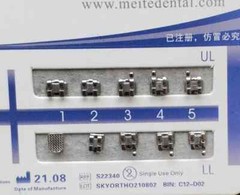 5 Sets Dental Orthodontics Metal Brackets Mini Edgewise 022 345 hooks Mesh Base