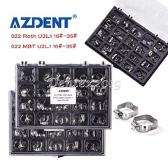 80Pc AZDENT Dental Orthodontic Bands with Buccal Tube First Molar Roth/MBT 022″