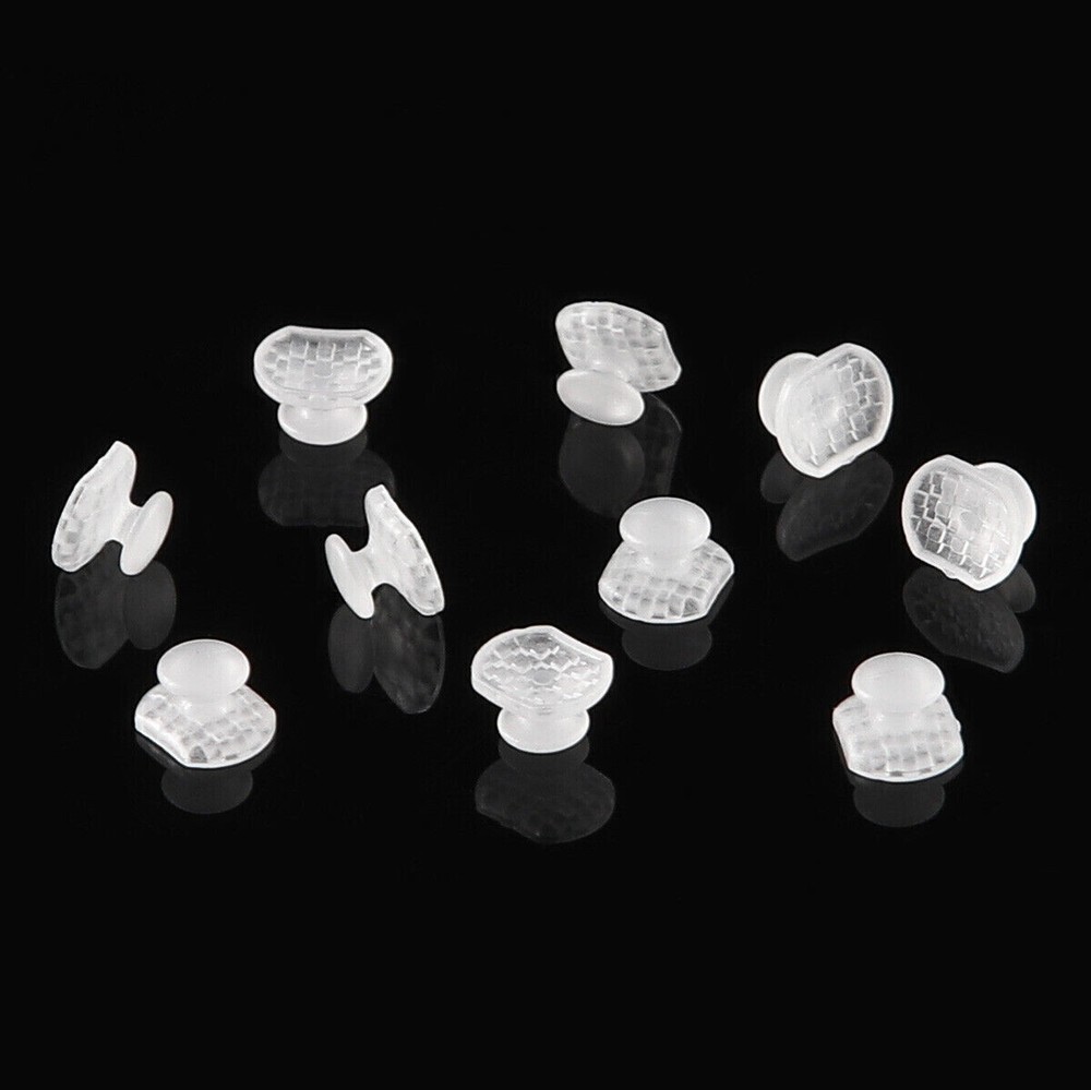 10 Pcs/Pack Dental Ortho Ceramic Clear Lingual Button Bondable Rectangular Base