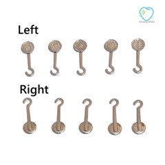 Dental Adhesive Crimpable Hooks Orthodontic Bonding Lingual Button Hook Brackets